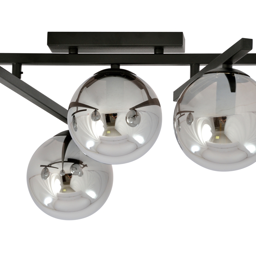 Loftlampe SMART 4xE14/10W/230V sort/grå