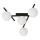Loftlampe SMART 4xE14/10W/230V sort/hvid