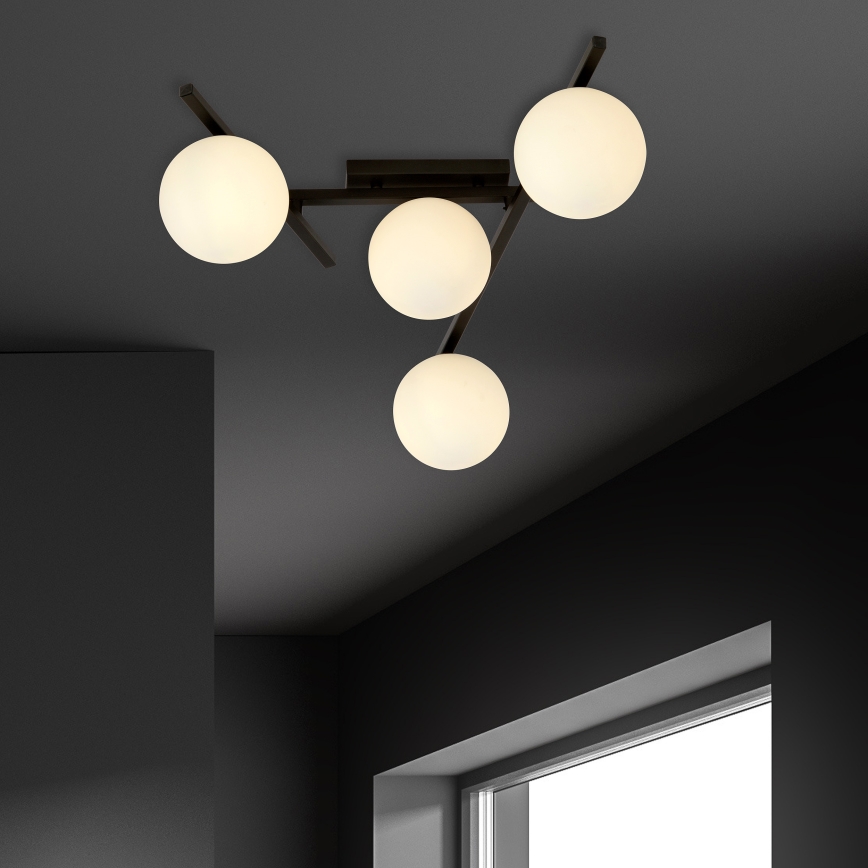 Loftlampe SMART 4xE14/10W/230V sort/hvid