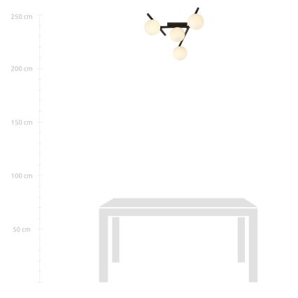 Loftlampe SMART 4xE14/10W/230V sort/hvid