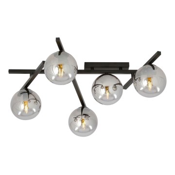 Loftlampe SMART 5xE14/10W/230V sort/grå
