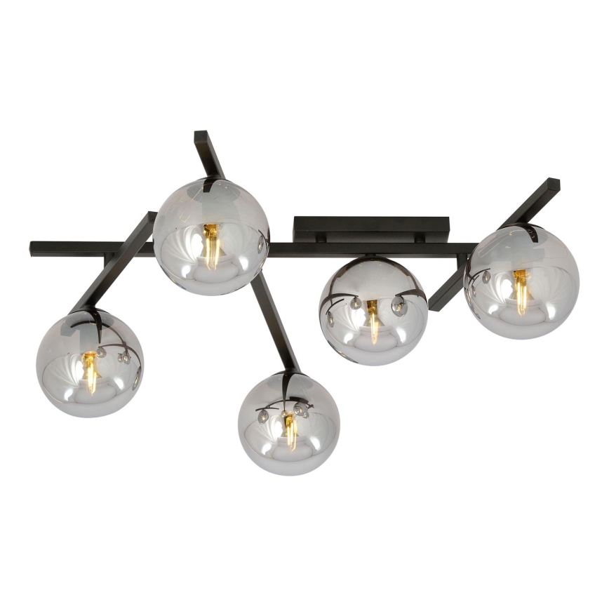 Loftlampe SMART 5xE14/10W/230V sort/grå