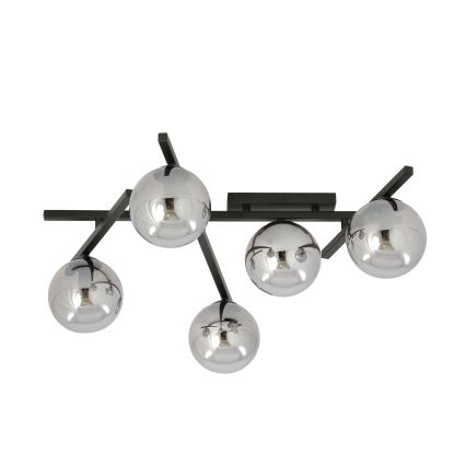 Loftlampe SMART 5xE14/10W/230V sort/grå