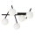 Loftlampe SMART 5xE14/10W/230V sort/hvid