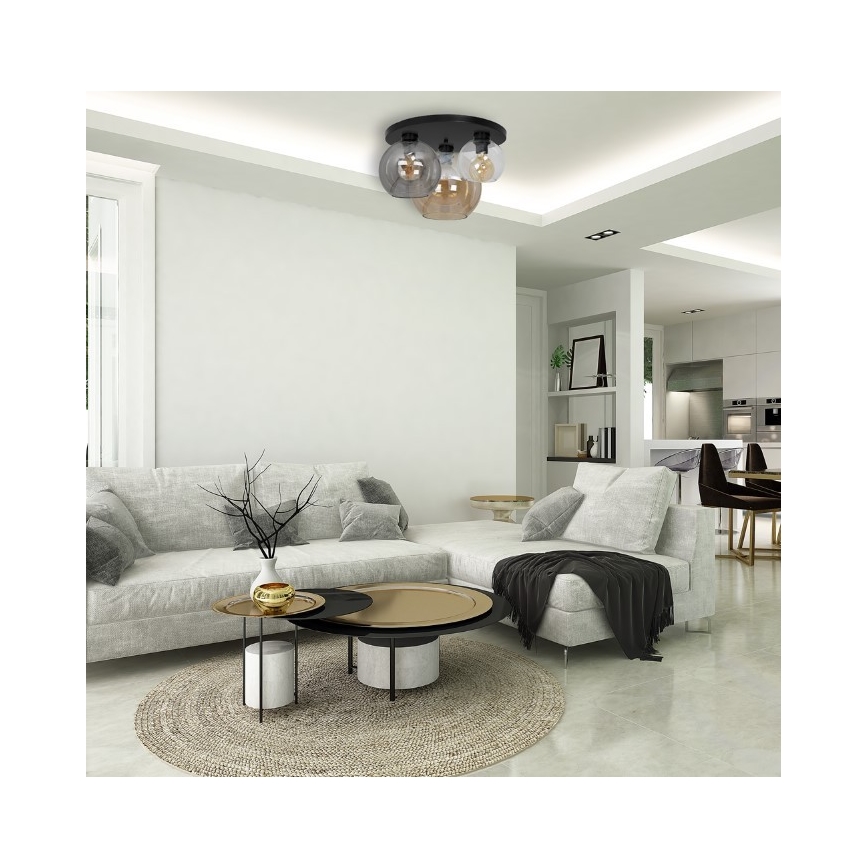 Loftlampe SOFIA 3xE27/60W/230V flerfarvet