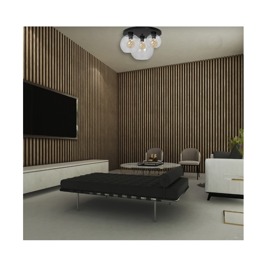 Loftlampe SOFIA 3xE27/60W/230V transparent