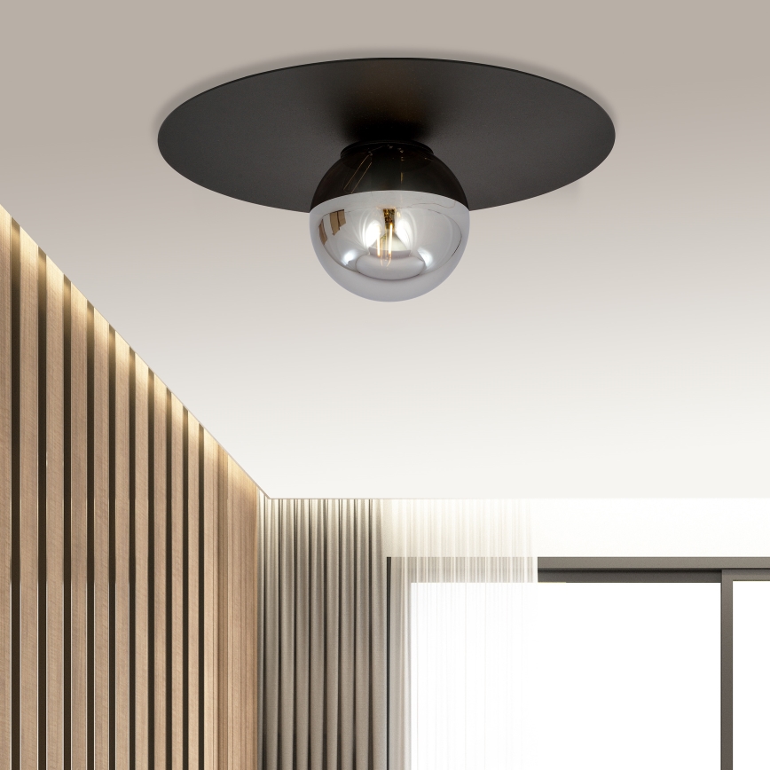 Loftlampe SOLAR 1xE14/10W/230V sort/grå