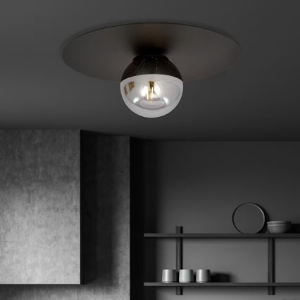 Loftlampe SOLAR 1xE14/10W/230V sort/grå