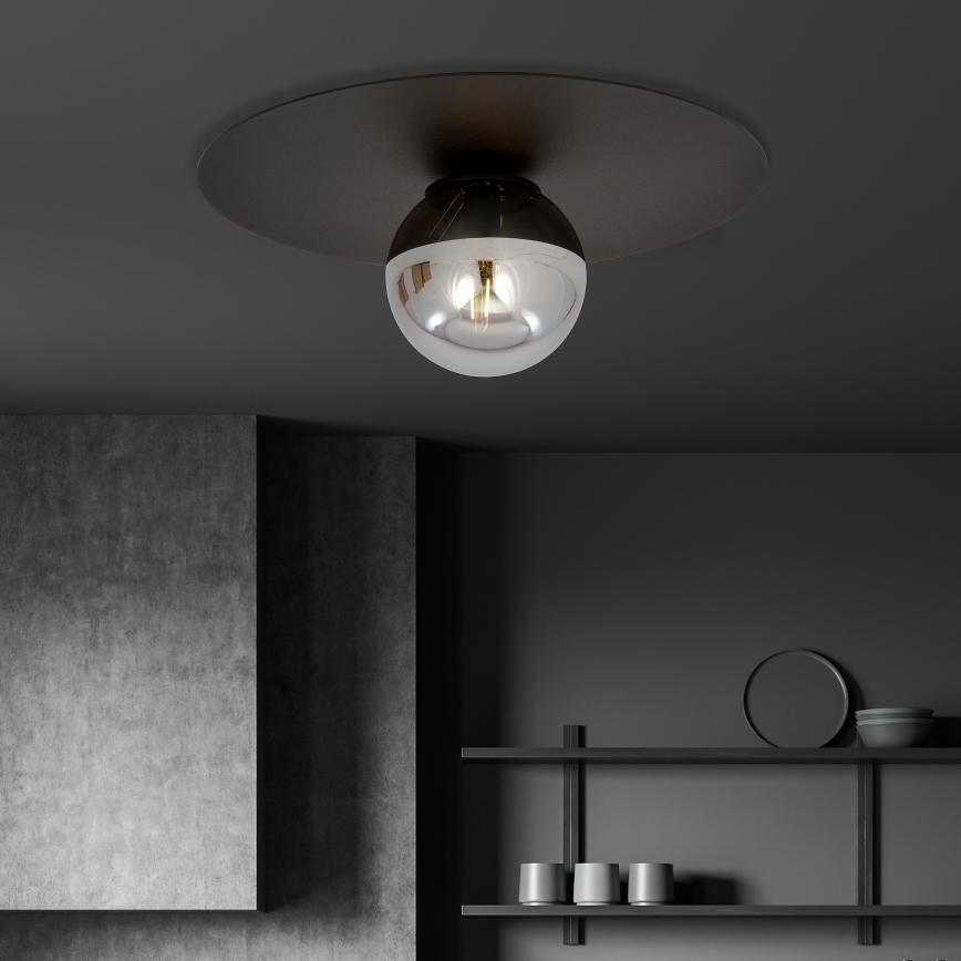 Loftlampe SOLAR 1xE14/10W/230V sort/grå