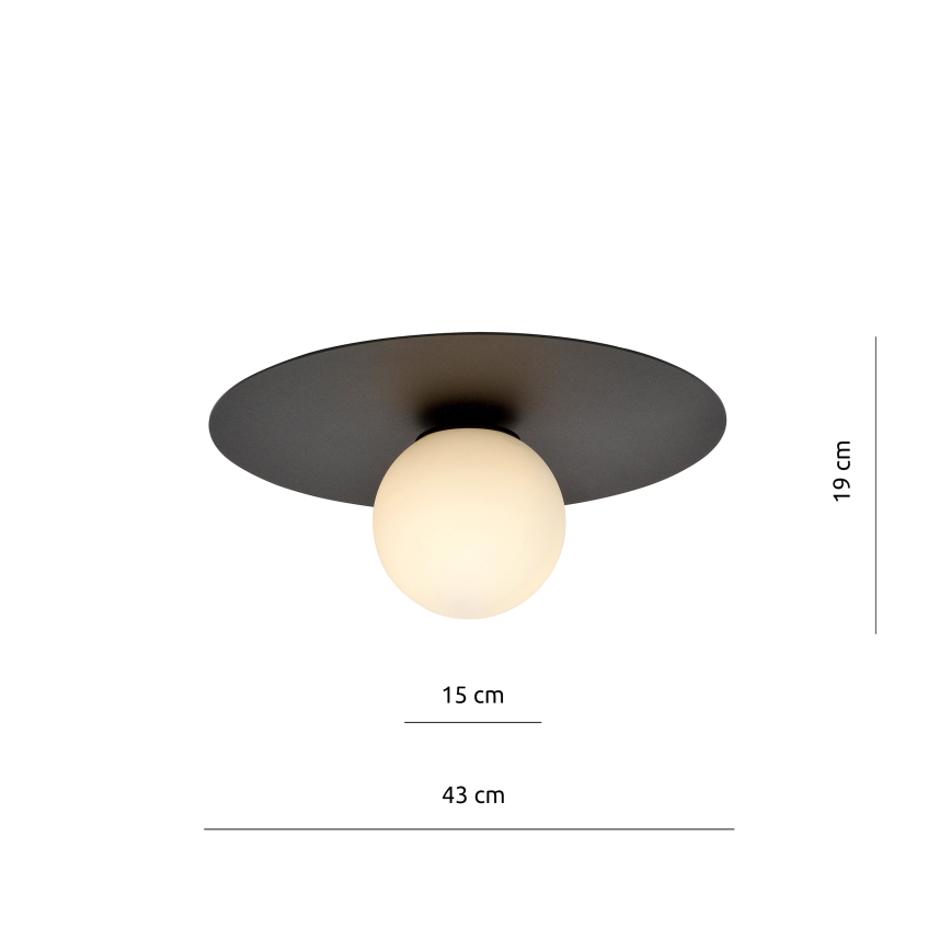 Loftlampe SOLAR 1xE14/10W/230V sort/hvid