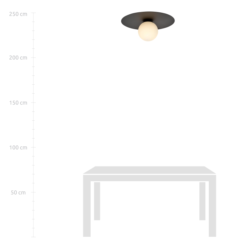 Loftlampe SOLAR 1xE14/10W/230V sort/hvid