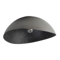 Loftlampe SOLARIS 1xE27/60W/230V diameter 33 cm sølvfarvet/sort