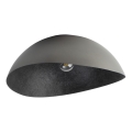 Loftlampe SOLARIS 1xE27/60W/230V diameter 48 cm sølvfarvet/sort