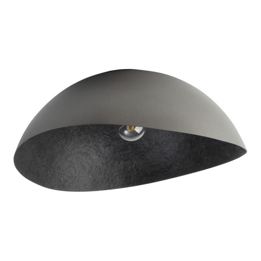 Loftlampe SOLARIS 1xE27/60W/230V Ø 48 cm sølv/sort