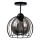 Loftlampe SOLO BLACK 1xE27/60W/230V sort/røget