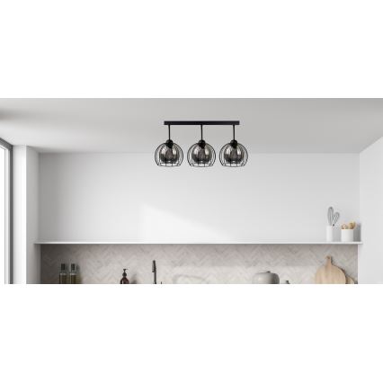 Loftlampe SOLO BLACK 3xE27/60W/230V