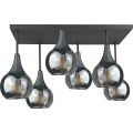 Loftlampe SOMA 6xE27/60W/230V sort/røget sort