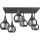 Loftlampe SOMA 6xE27/60W/230V sort/røget sort