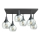 Loftlampe SOMA 6xE27/60W/230V sort/transparent