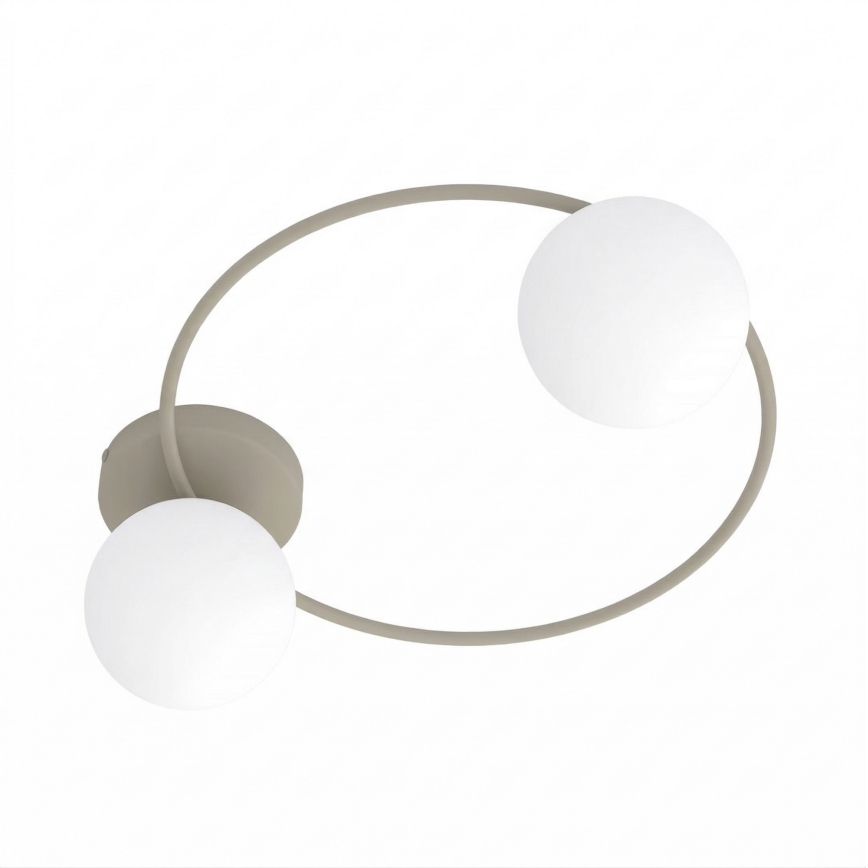 Loftlampe SOPRA 2xE14/10W/230V beige/hvid