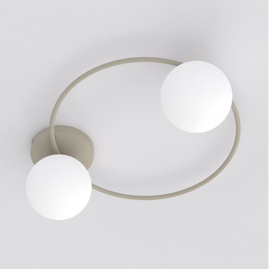 Loftlampe SOPRA 2xE14/10W/230V beige/hvid