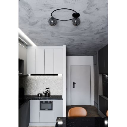 Loftlampe SOPRA 2xE14/10W/230V sort