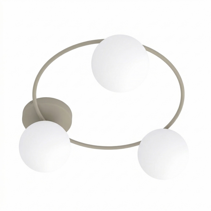 Loftlampe SOPRA 3xE14/10W/230V beige/hvid