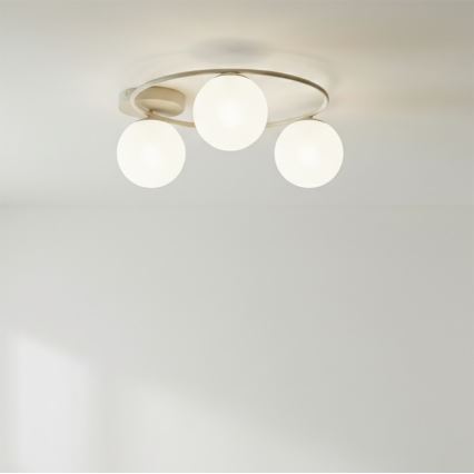 Loftlampe SOPRA 3xE14/10W/230V beige/hvid
