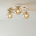 Loftlampe SOPRA 3xE14/10W/230V beige/røget beige