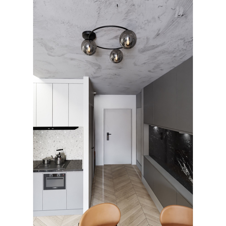 Loftlampe SOPRA 3xE14/10W/230V sort