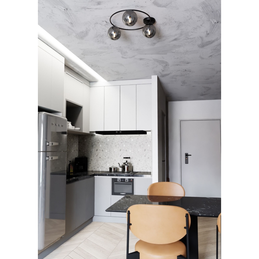 Loftlampe SOPRA 3xE14/10W/230V sort