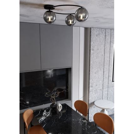 Loftlampe SOPRA 3xE14/10W/230V sort