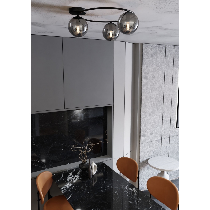 Loftlampe SOPRA 3xE14/10W/230V sort