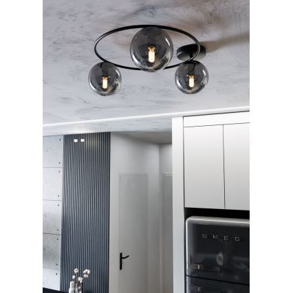 Loftlampe SOPRA 3xE14/10W/230V sort