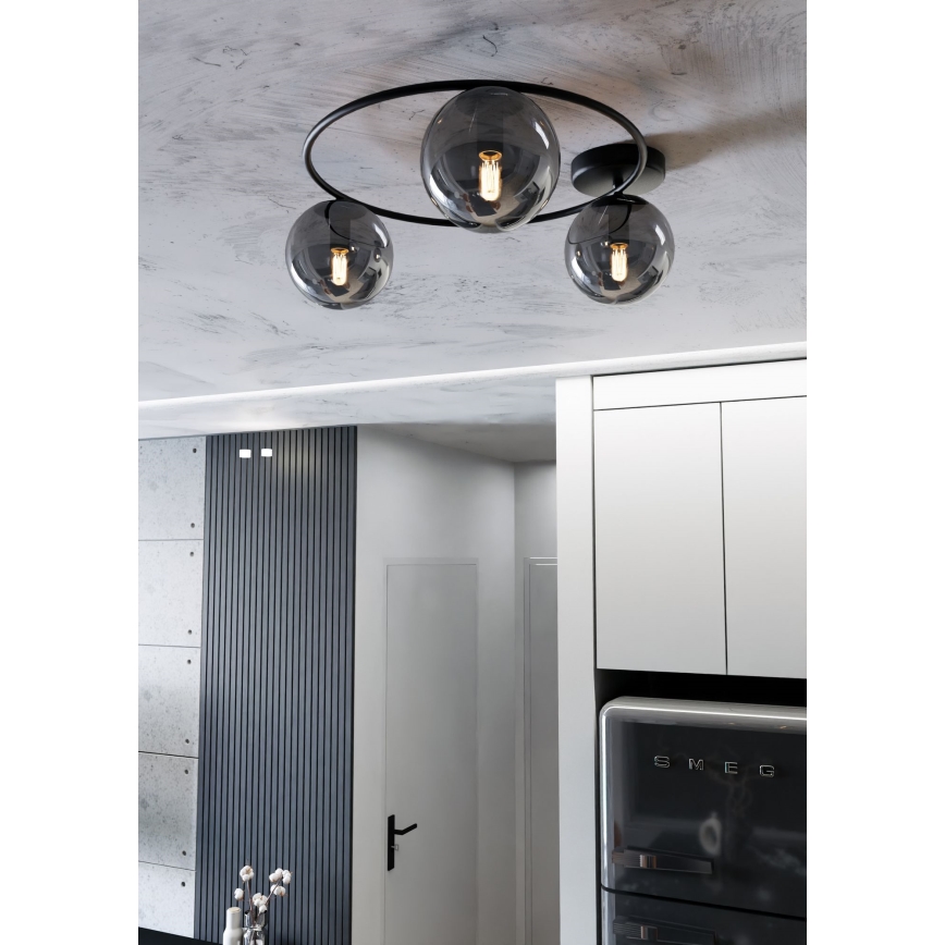 Loftlampe SOPRA 3xE14/10W/230V sort