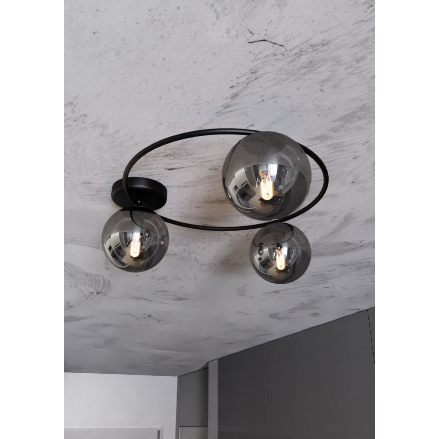 Loftlampe SOPRA 3xE14/10W/230V sort