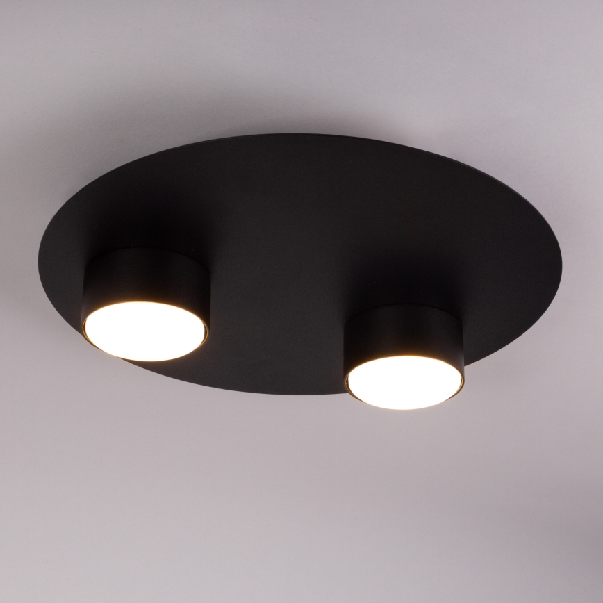 Loftlampe STAR 2xGX53/12W/230V sort