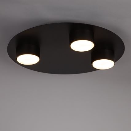 Loftlampe STAR 3xGX53/12W/230V sort