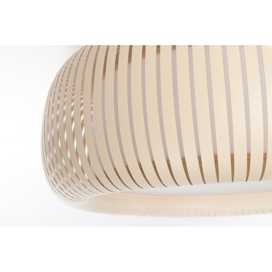 Loftlampe STRIPES 2xE27/40W/230V Ø 55 cm creme/hvid