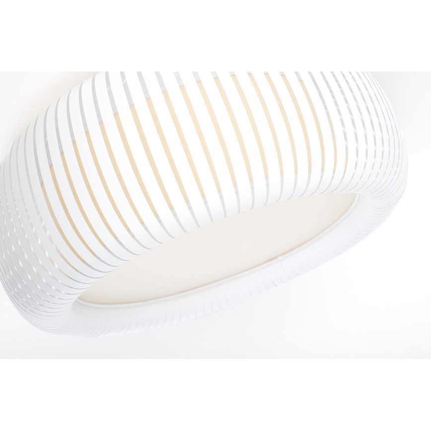 Loftlampe STRIPES 2xE27/40W/230V Ø 55 cm hvid/creme