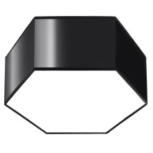 Loftlampe SUNDE 2xE27/60W/230V 13,5 cm sort