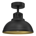 Loftlampe SVEN 1xE27/15W/230V sort/gylden