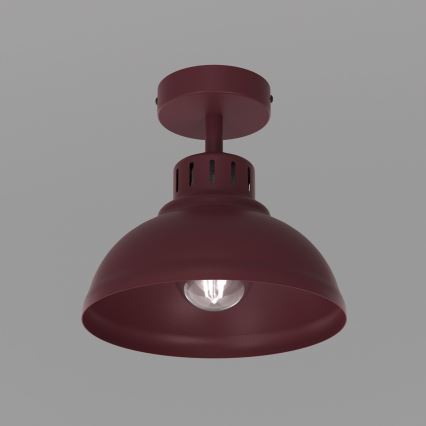 Loftlampe SVEN 1xE27/15W/230V Ø 21 cm bordeaux