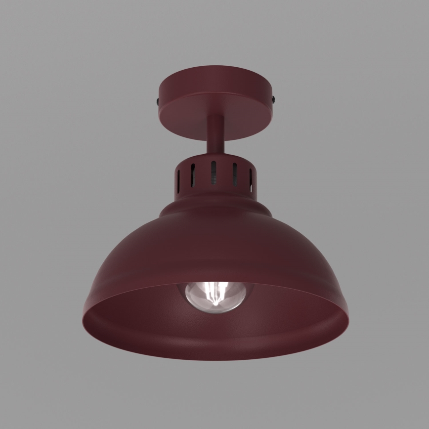 Loftlampe SVEN 1xE27/15W/230V Ø 21 cm bordeaux