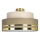 Loftlampe TAMI 1xE27/60W/230V beige/brun/guldfarvet