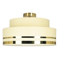 Loftlampe TAMI 1xE27/60W/230V beige/guldfarvet