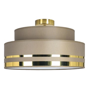 Loftlampe TAMI 1xE27/60W/230V brun/guldfarvet