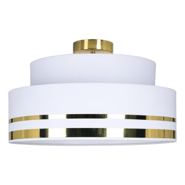 Loftlampe TAMI 1xE27/60W/230V cremefarvet/guldfarvet