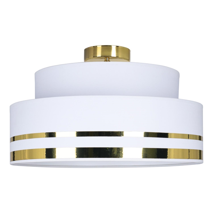 Loftlampe TAMI 1xE27/60W/230V cremefarvet/guldfarvet