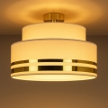 Loftlampe TAMI 1xE27/60W/230V diameter 40 cm beige/guldfarvet